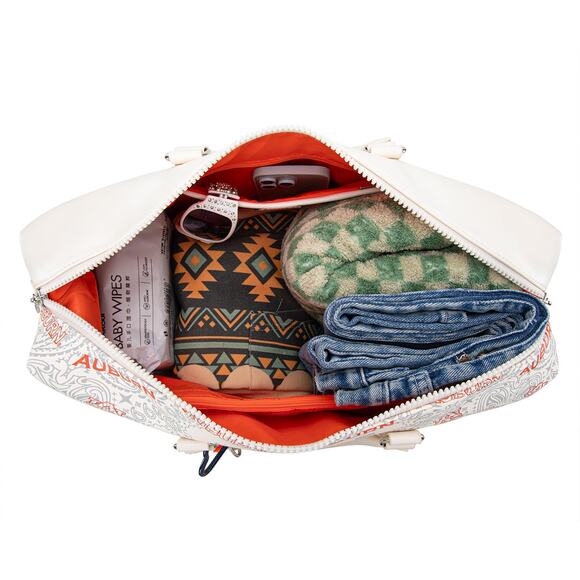 Auburn University Tigers Light Beige Duffle Travel/Gym Bag - Picture 9 of 9